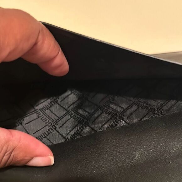 Dunhill Bifold Long Wallet Black Leather Minimalist Contemporary Professional - Picture 8 of 10